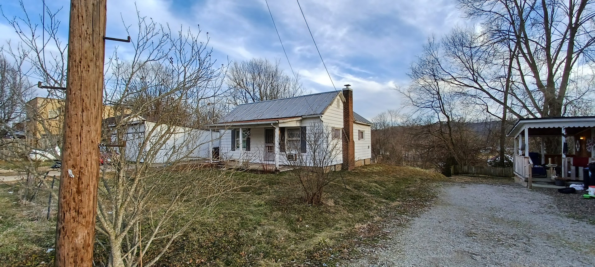 House with lawn