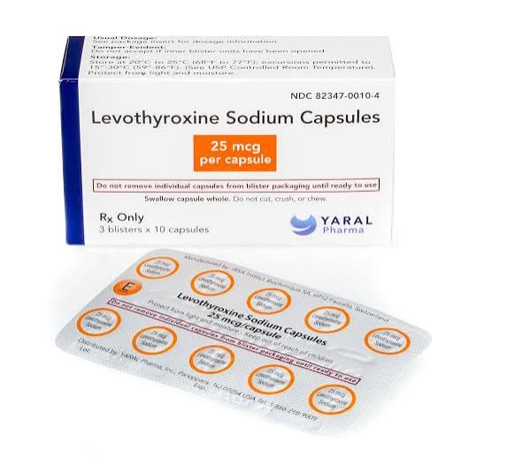 Levothyroxine blister packs